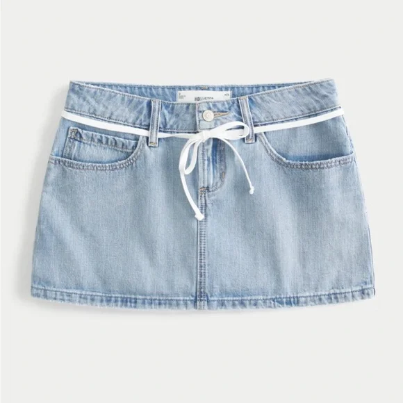 Hollister Light Blue Denim Skirt - Picture 2 of 7